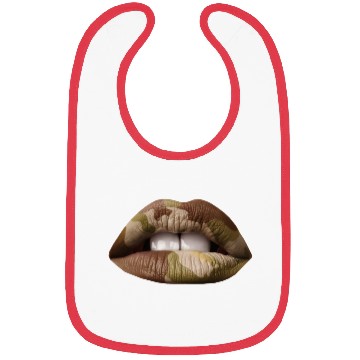 Discover Camo Lips Bibs