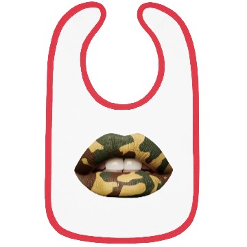 Discover Camo Lips Bibs