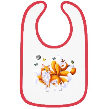 Discover Japanese Kitsune Fox Bibs