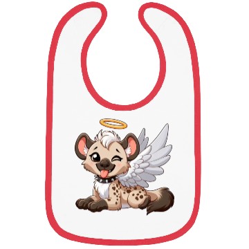 Discover Hyena angel wings halo fantasy Bibs