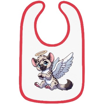 Discover Hyena angel wings halo Bibs