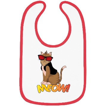 Discover Cat Pose Meow! Bibs