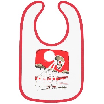 Discover Japan Red Sun Horror: Skull Creature Bibs