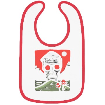 Discover Japan Red Sun Creepy Guy Bibs