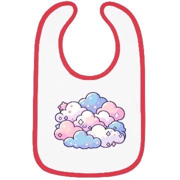 Discover Sweet Dreams: Pastel Cloudscape Bibs