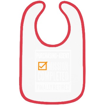 Discover Retirement gift idea Retired Purchasing-Agent Bibs