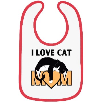 Discover I Love Cat Mom Cats Lover Bibs