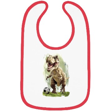 Discover Soccer Ball Trex Dinosaur T-Rex Bibs