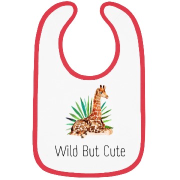 Discover Wild but cute giraffe Bibs