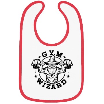 Discover Gym Wizard Design gift Bibs