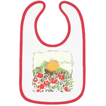Discover Japan Yellow Sun: Nature and Flowers Bibs