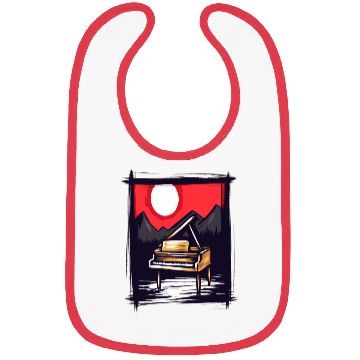 Discover Japan Red Sun & Nature Piano Bibs