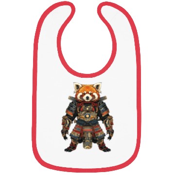 Discover Samurai style red panda Bibs