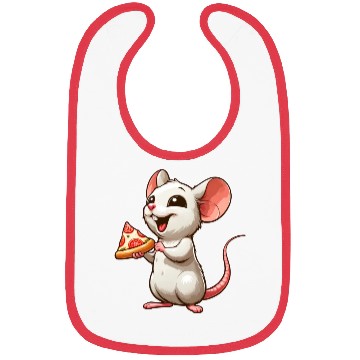 Discover Lab Rat Loves Pizza Humorous Bibs