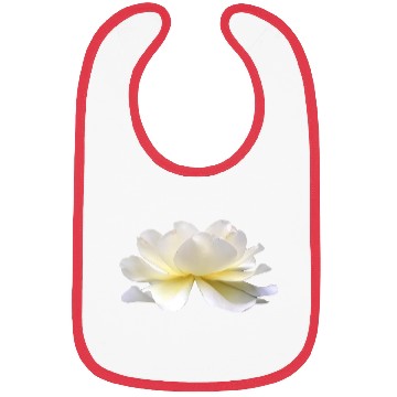 Discover Lotus rose white flower Bibs