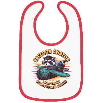 Discover Raccoon Aviator Bibs