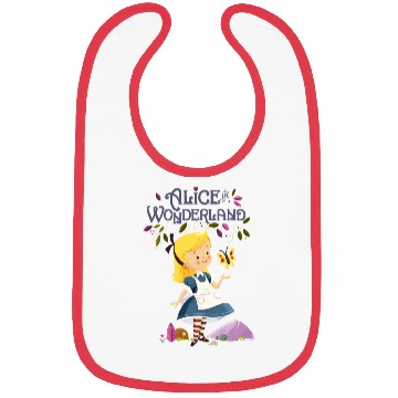 Discover Alice in Wonderland Bibs