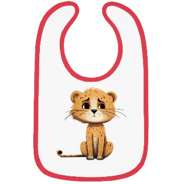 Discover Little but Wild Cutie Cheetah Bibs