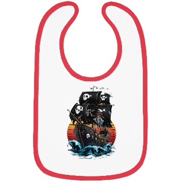 Discover Creepy Sailing Ship Bibs