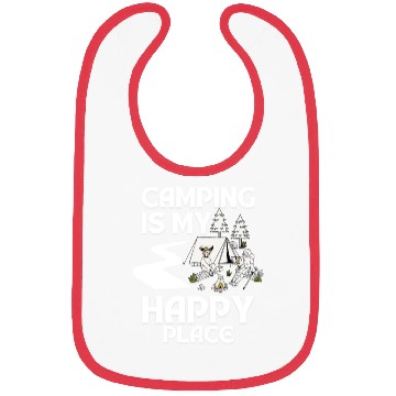 Discover Camping Is My Happy Place Bibs