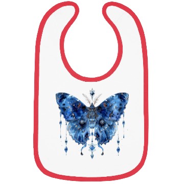 Discover Watercolor Celestial Butterfly Bibs