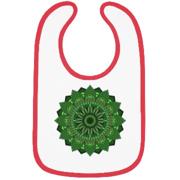 Discover Mandala for Heart Chakra Zunaria Pattern Bibs