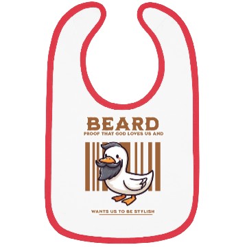 Discover Beautiful Beard Duck Bibs