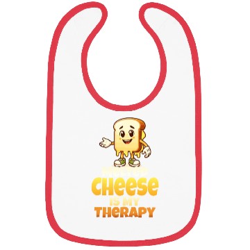 Discover Melted Cheese Is My Therapy Bibs