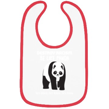 Discover Embrace Laughter With Our Destroy Racism Panda Art Bibs