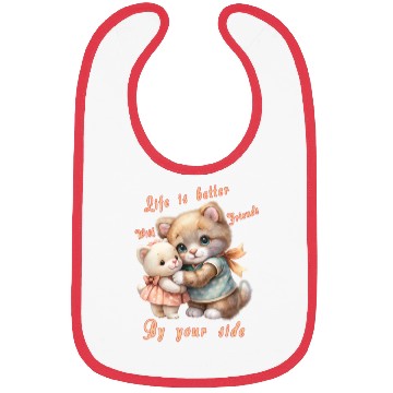 Discover Life is better with friends by your side Bibs