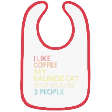 Discover Balinese Cat Owner Coffee Lover Bibs