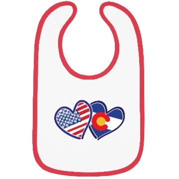 Discover Patriotic Heart Keepsake Design Bibs