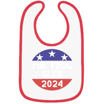 Discover Mr. Frog For President Bibs
