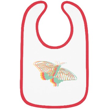 Discover Explore Butterfly Geometric Cute Artistry Bibs