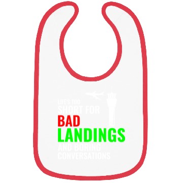 Discover Air Traffic Controller ATC Aviation Humor Airplane Bibs
