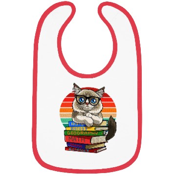 Discover Ragdoll Cat Back To School Bookworm Bibs