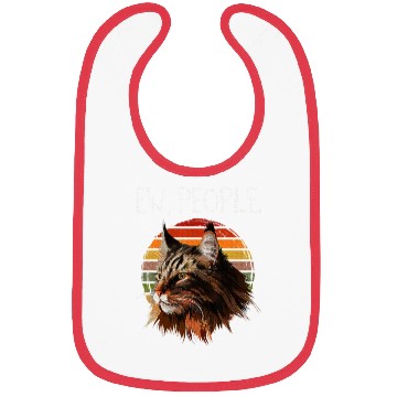 Discover Maine Cat Womens Ew People meowy cat lovers Bibs