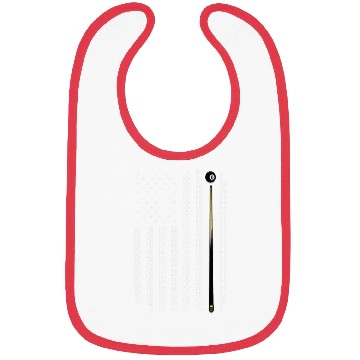 Discover Billiards Pool Player Table USA US American Flag Bibs