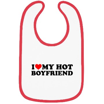 Discover I Love My Hot Boyfriend BF I Heart Boyfriend Bibs