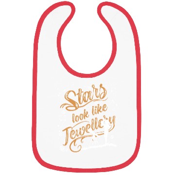 Discover Stars look like jewellery. Bibs