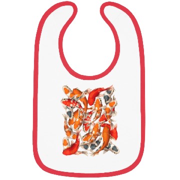 Discover Japanese Asian Koi Fish Carp Nishikigoi Fish Art T Bibs