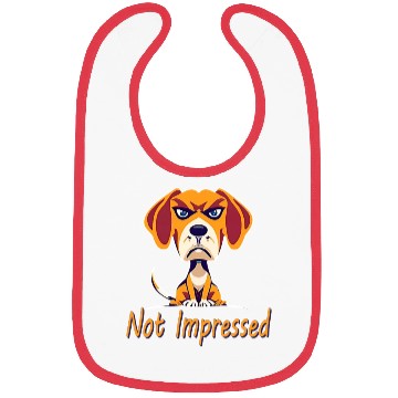 Discover Not Impressed beagle Bibs