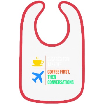 Discover Air Traffic Controller Coffee ATC Aviation Humor Bibs