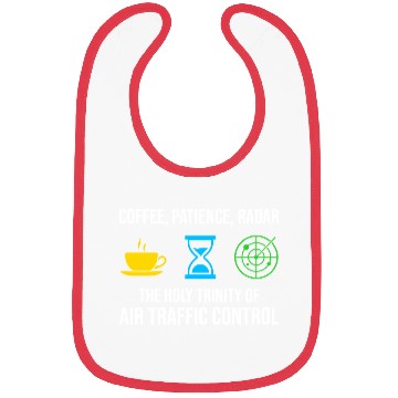 Discover Air Traffic Controller Coffee ATC Aviation Humor Bibs