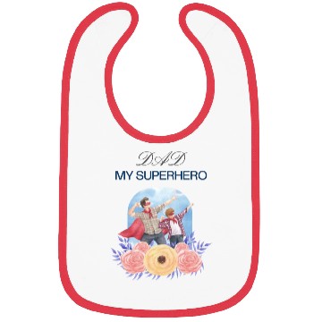 Discover "Dad My Superhero" Bibs - Perfect Gift for dad