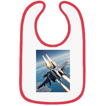 Discover Aircraft missile fire fighter jets. Bibs