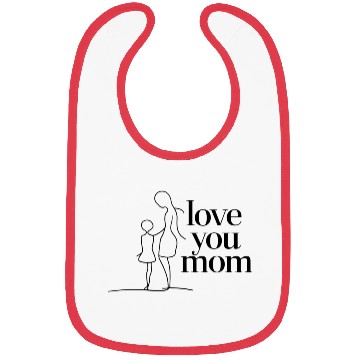 Discover Love you mom Bibs