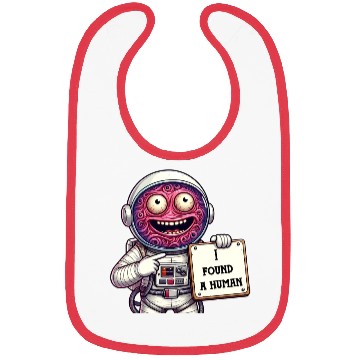 Discover I found Human , Alien sticker Bibs
