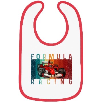 Discover Formula Racing Lovers Race Car fan Bibs