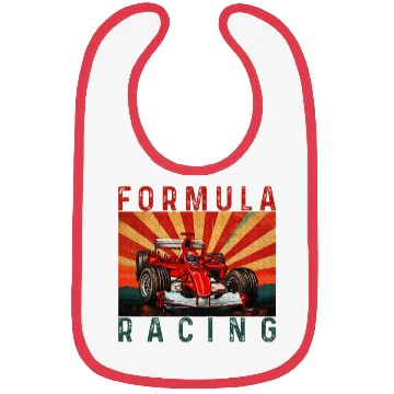 Discover Formula Racing Lovers Race Car fan Bibs